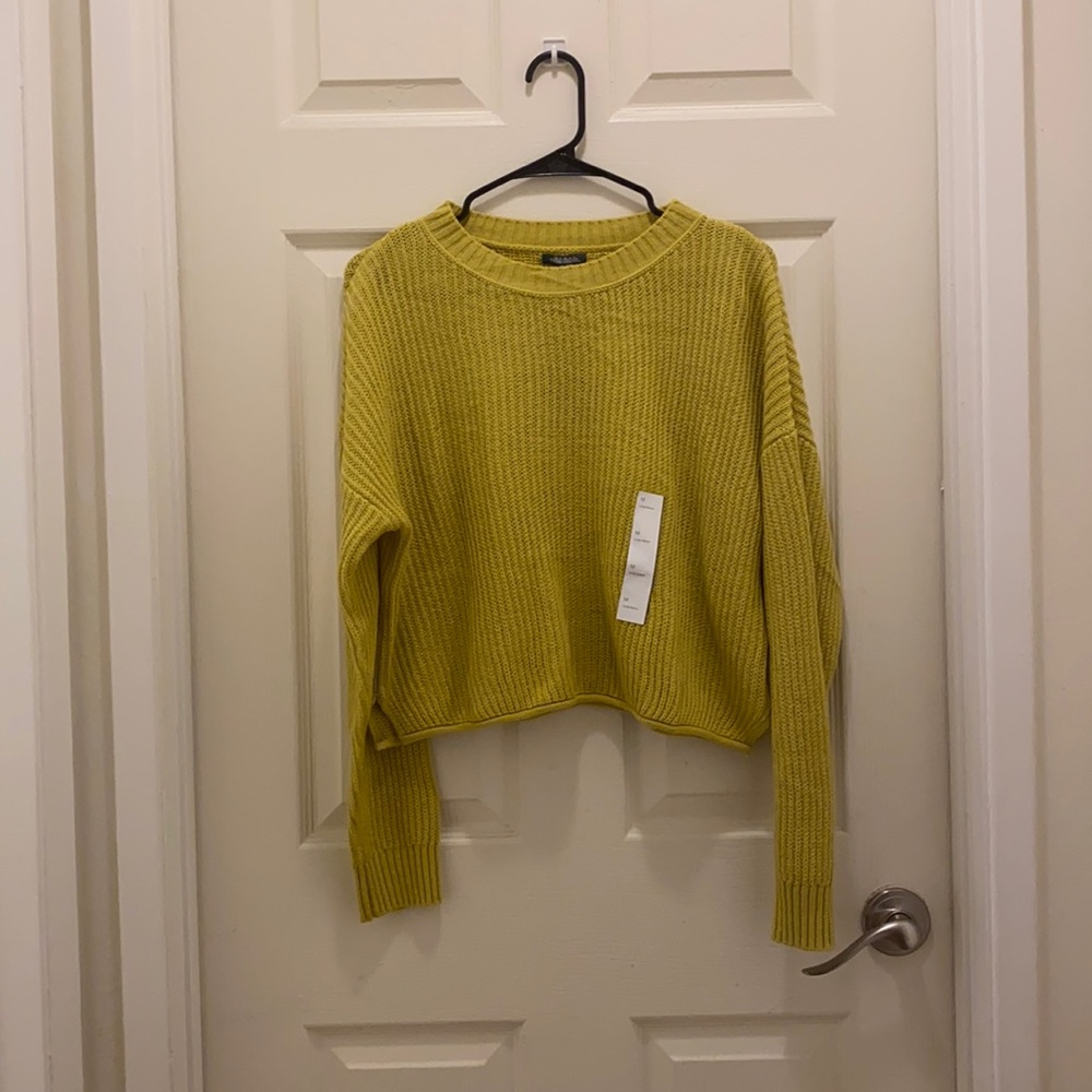 Long sleeve knitted sweatshirt